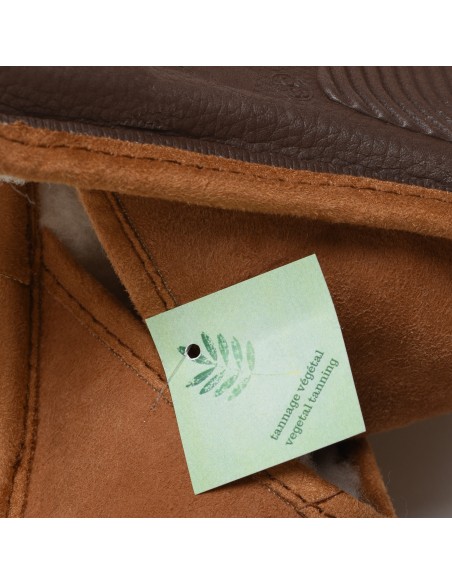 Slippers Vegetable Tanning in Sheepskin - Made in France