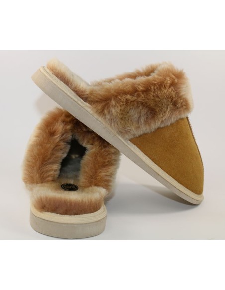 Slippers Mules in Sheepskin - Made in France