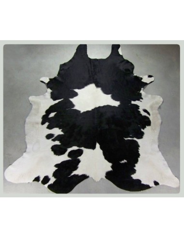 Peau vache normande noire et blanche 200x170 cm (~4m²)