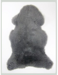 Peau de mouton décorative rouge 