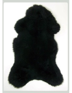 Peau de mouton 1er Choix  décorative noir 100x80cm