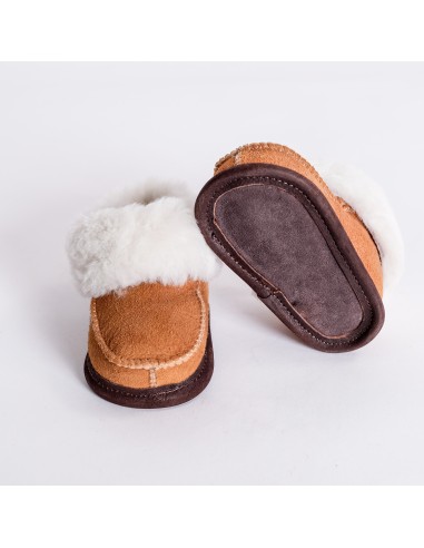 Chaussons Mouton Camel Enfant