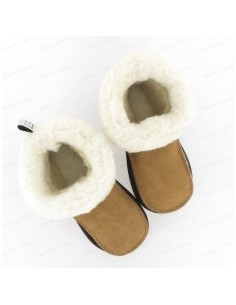 Chaussons Mouton Camel Enfant 2