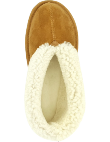 Slippers Vegetable Tanning in Sheepskin - Made in France