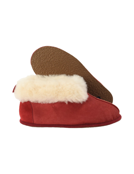 Slippers Vegetable Tanning in Sheepskin - Made in France