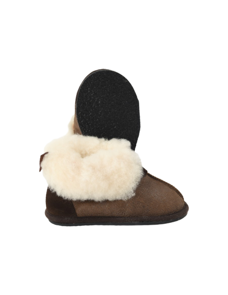Slippers Vegetable Tanning in Sheepskin - Made in France