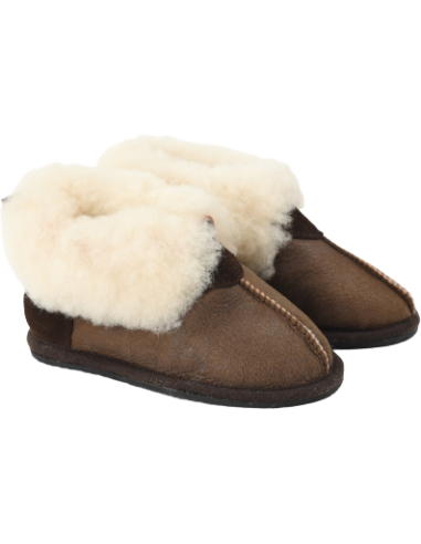 Slippers Vegetable Tanning in Sheepskin - Made in France