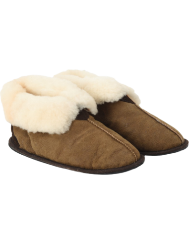 Slippers Vegetable Tanning in Sheepskin - Made in France