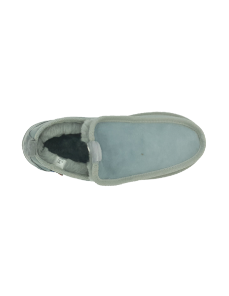 Chaussons Baigura Bleu Mouton Mérinos