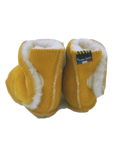 Child Slippers Boots in Sheepskin - Made in France
