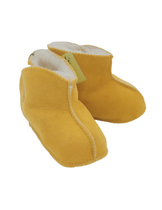Bottines Velcro Bébé Mouton Bouton d'Or Tannage Végétal 2