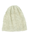 004Y - Bonnet en laine noir et pompon