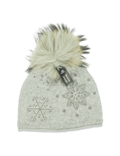 Bonnet en laine et pompon