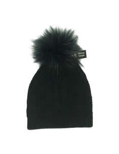 Bonnet en laine et pompon