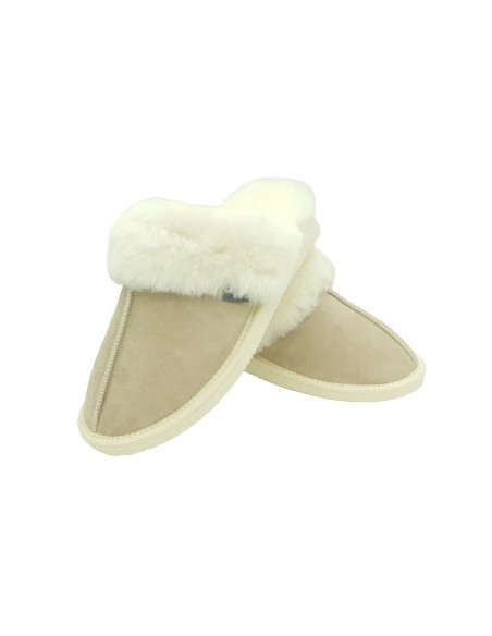Slippers Mules in Sheepskin - Made in France