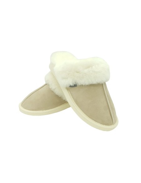 Slippers Mules in Sheepskin - Made in France