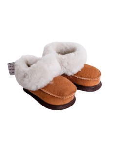 Chaussons Mouton Camel Enfant