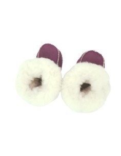 Chaussons Mouton Prune Enfant 2