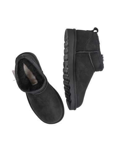 Bottes fourrées 100% mouton Ultra Mini Noir