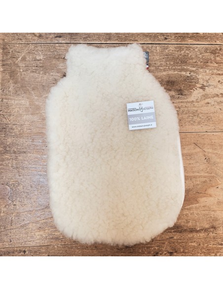 Housse de bouillotte 100% laine naturelle