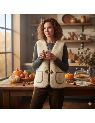 Gilet de Berger Laine Woolmark 100%...