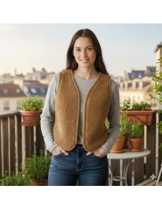 copy ofcopy of100% Natural Wool Bolero for Adults - Ecru Color