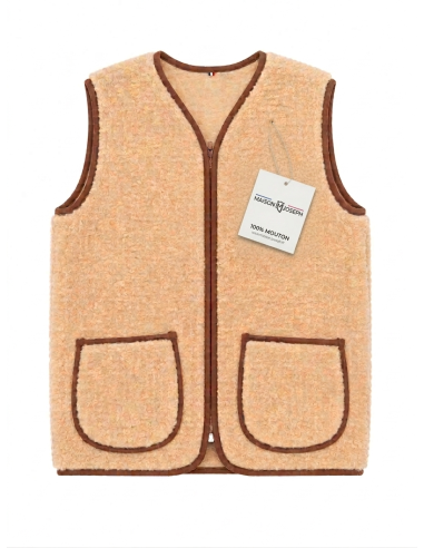 Gilet Berger Zip Laine 100% Naturelle...