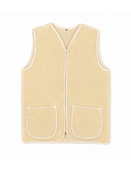 copy of copy of copy of  copy of  New Shepherd's Vest 100% Natural Woolmark Wool Adult - Ecru Color