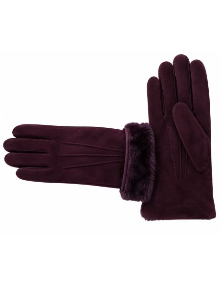 Gants Sellier Mouton Femme Wine