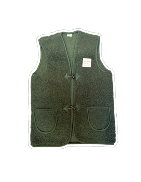 New Shepherd's Vest 100% Natural Woolmark Wool Adult - Sapin Color
