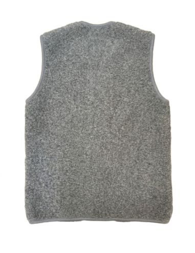 100% Natural Wool Shepherd's Vest for Adults - Anthracite Color