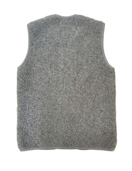 Gilet de Berger en Laine 100% Naturelle Adulte - Couleur Anthracite