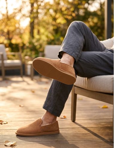 Slippers Charentaises in Sheepskin - Made in France