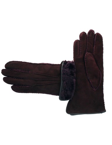 Gants Sellier Mouton Femme Wine