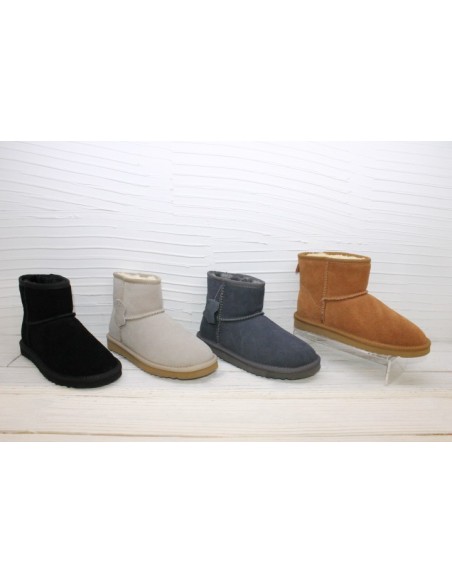 Bottes cuir doublées polaire - BASSES