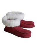 Chaussons Chalets Simples Mouton Prune 
