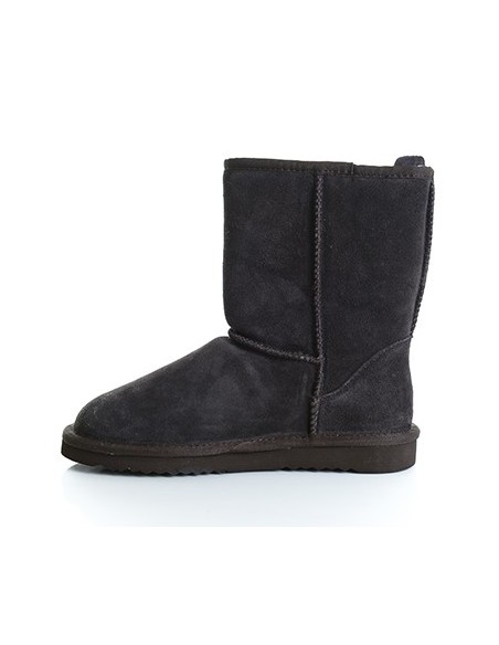 Bottes cuir doublées polaire - MI-HAUTES