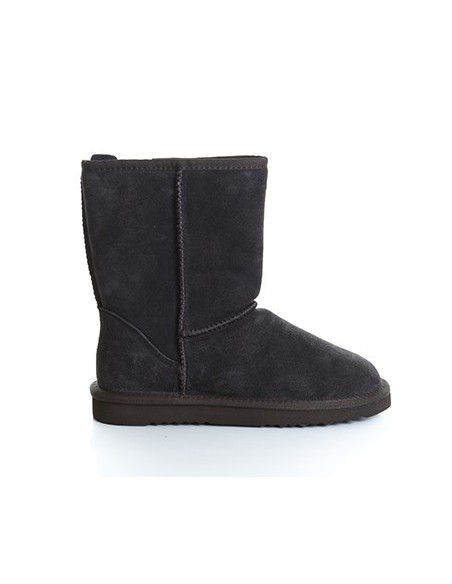 Bottes cuir doublées polaire - MI-HAUTES