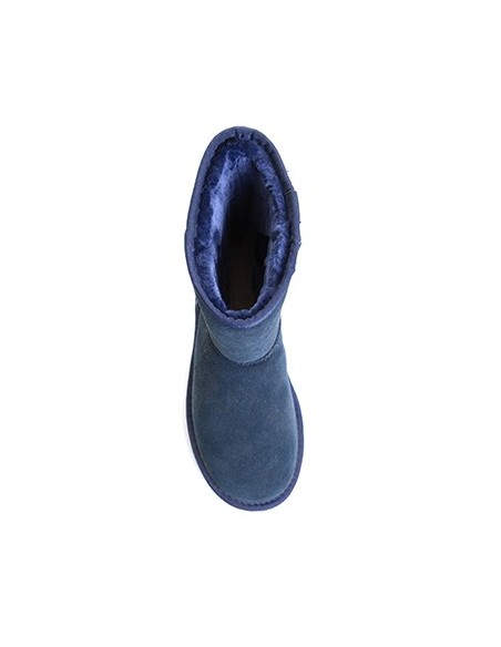 Bottes cuir doublées polaire - MI-HAUTES