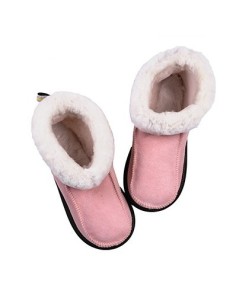 Chaussons Chalets Gainés Rose - Maison Joseph 2