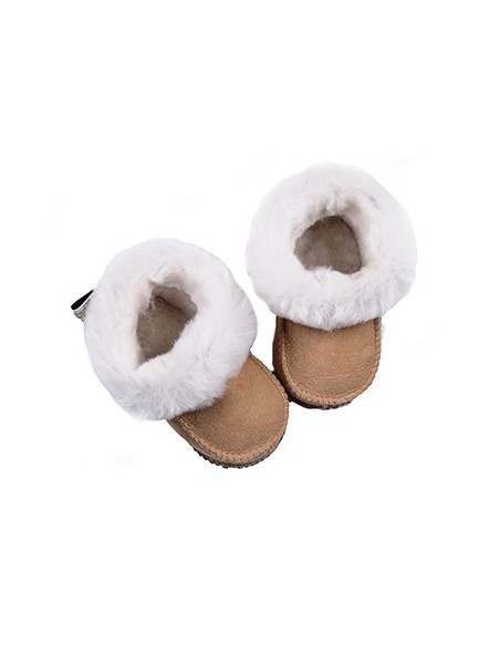 Child Slippers Chalet in Sheepskin - Made in France