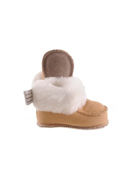 Child Slippers Chalet in Sheepskin - Made in France