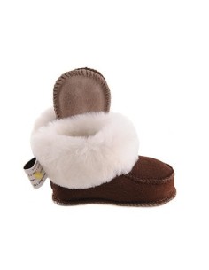 Child Slippers Chalet in Sheepskin - Made in France