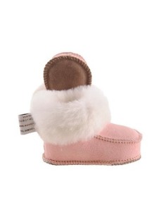 Chaussons Mouton Rose Enfant