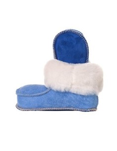 Chaussons Mouton Bleu Enfant 2