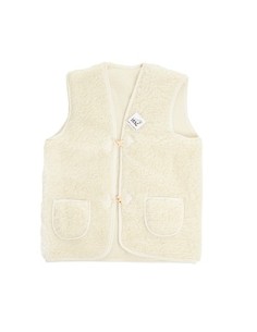 Shepherd's Vest 100% Natural Woolmark Wool Adult - Ecru...