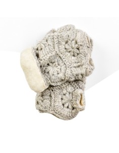 Mitaine laine doublées velours de coton jp