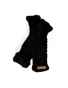 Mitaine longue laine  doublées velours de coton jp